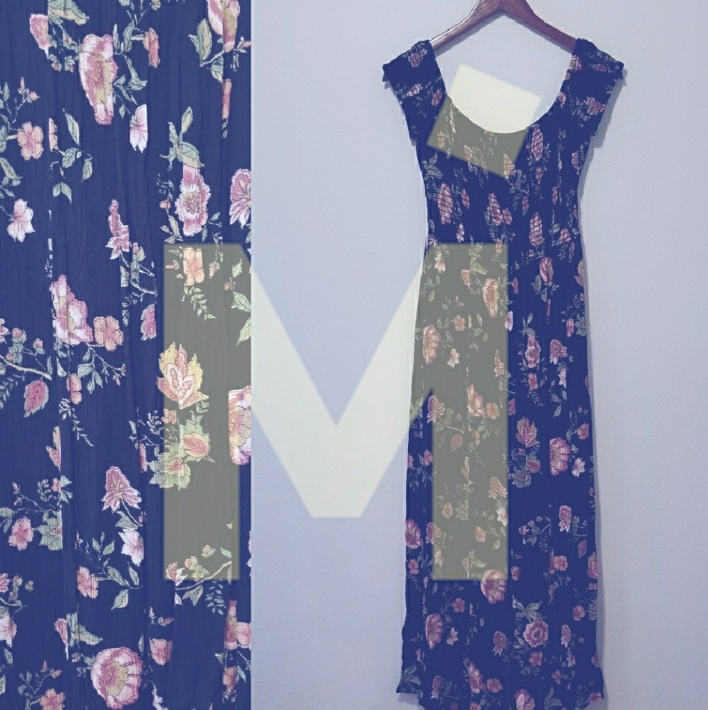Black Floral Maxi Dress
